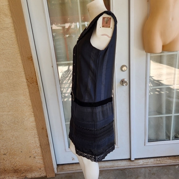 Anna Sui Dress Crochet Lace &‎ Velvet trim 20th Anniversary Collection - Picture 3 of 8